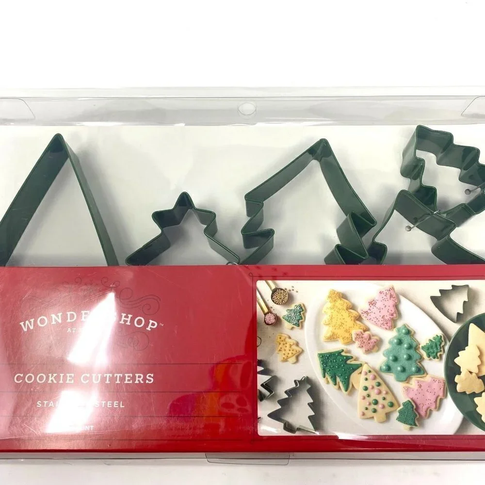 Target 5pc Stainless Steel Christmas Trees Cookie Cutter Set Wondershop™